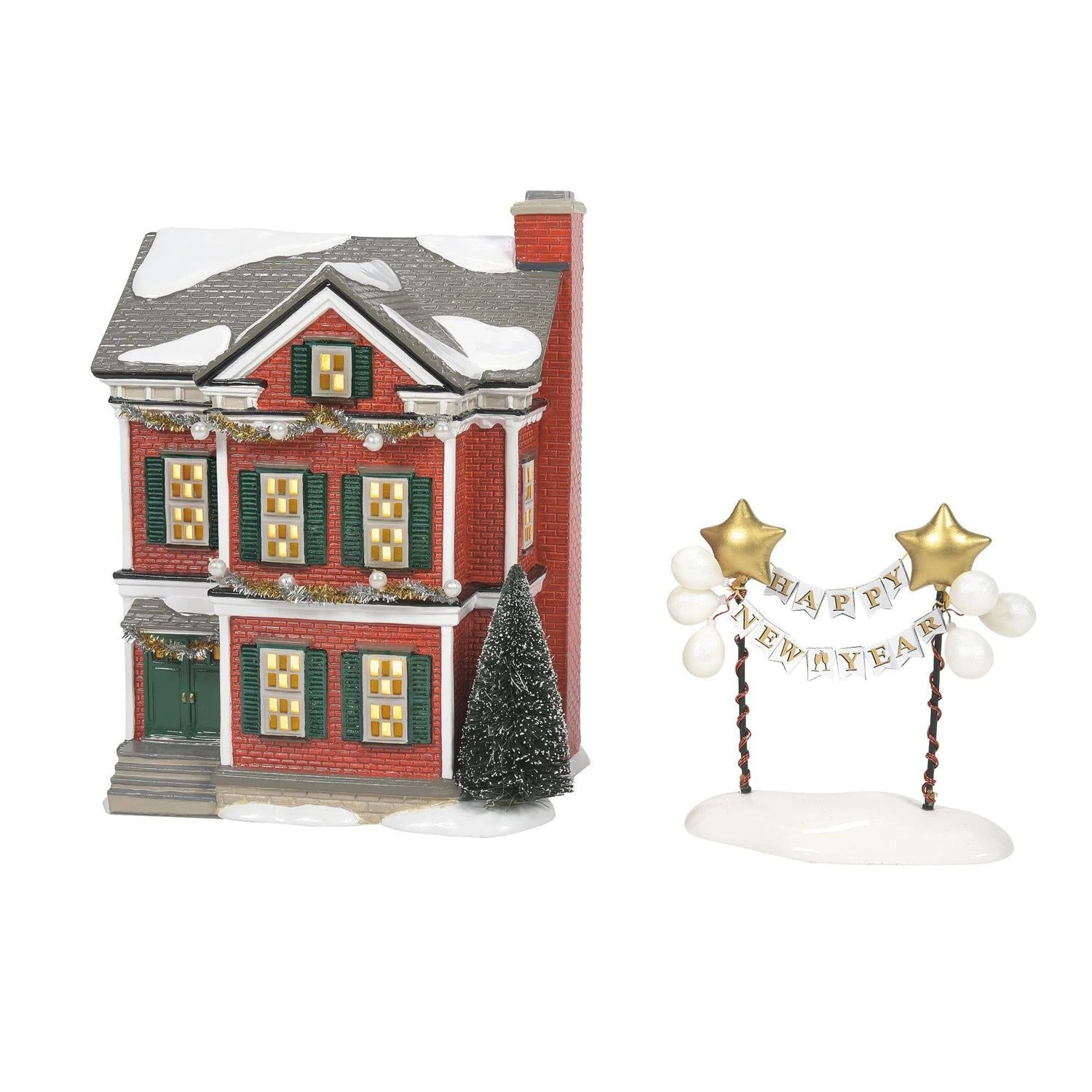 Department 56 Ready For New Year's Eve - 2 Piece Set 1 Department 56 Ready For New Year's Eve - 2 Piece Set