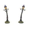 Department 56 Purple Night Street Lights - Set Of 2