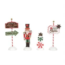 Department 56 Peppermint Panache - 4 Piece Set