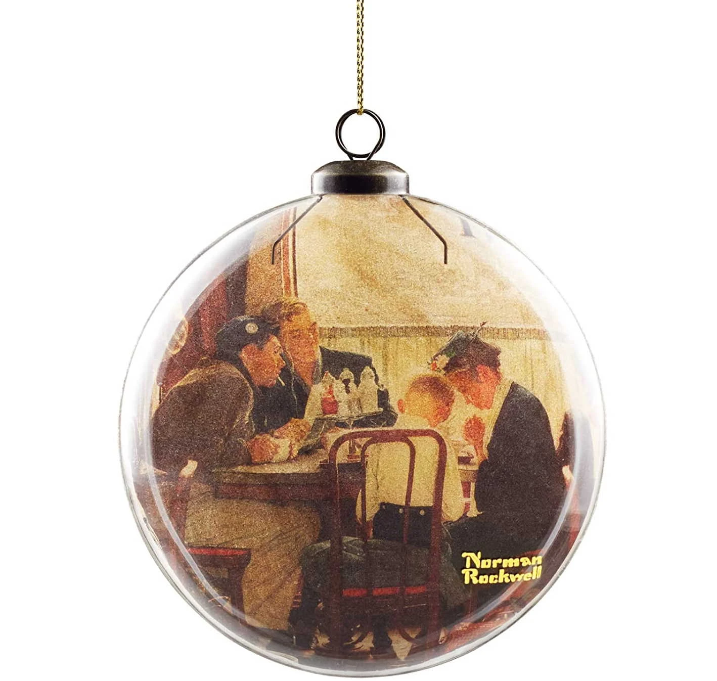 Department 56 Norman Rockwell Saturday Evening Post Saying Grace - Ornament 2 Department 56 Norman Rockwell Saturday Evening Post Saying Grace - Ornament - Image 2