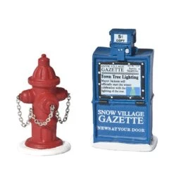 Department 56 Fire Hydrant And Newspaper Box -Village Wonders Outlet iufmn5b7zjpiq0cct8fr