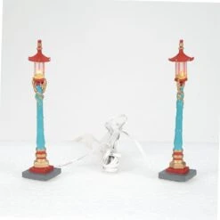 Department 56 Chinatown Post Lamps - 2 Piece Set 7 Department 56 Chinatown Post Lamps - 2 Piece Set -Village Wonders Outlet kohwz212eqdqtat89bd4