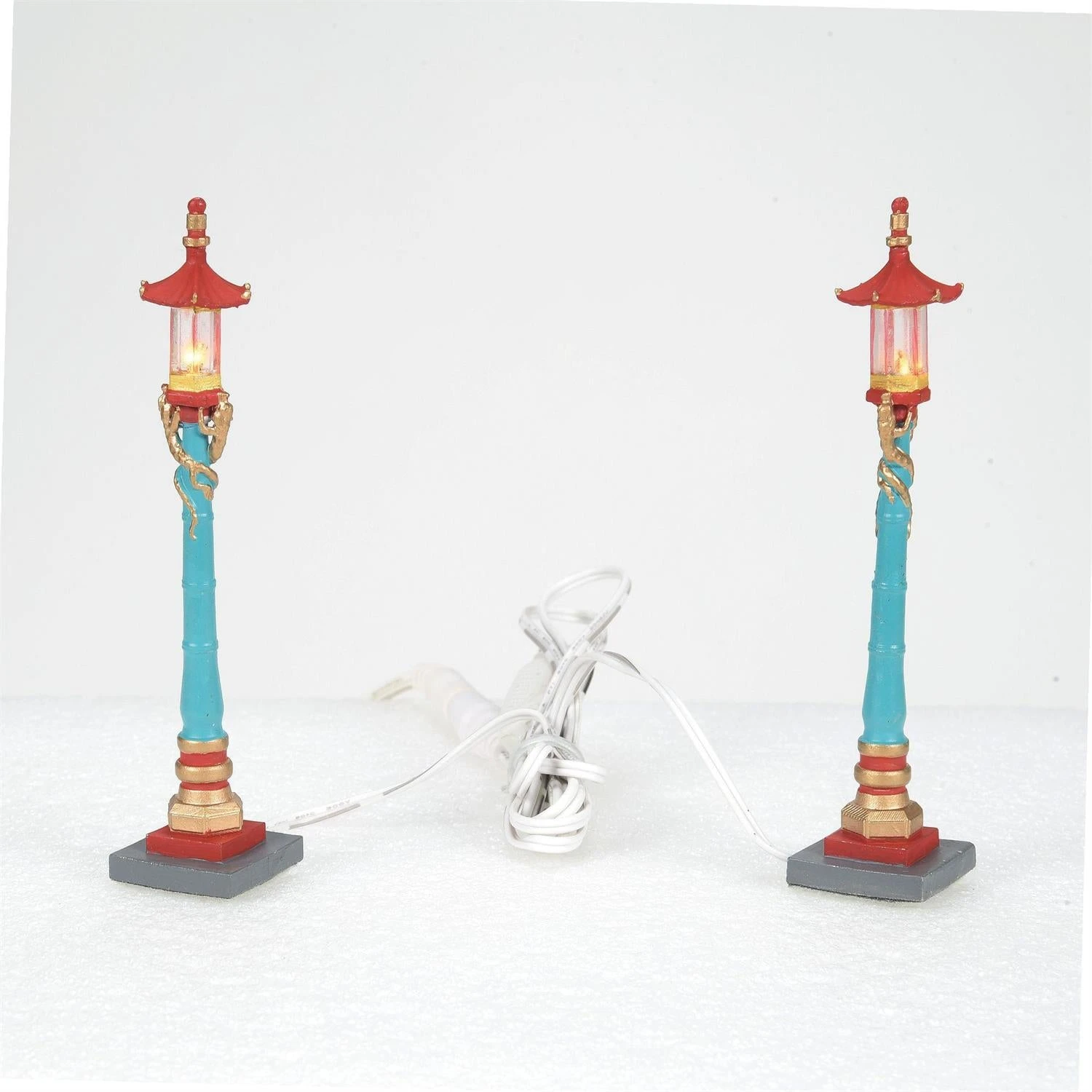 Department 56 Chinatown Post Lamps - 2 Piece Set 3 Department 56 Chinatown Post Lamps - 2 Piece Set - Image 3