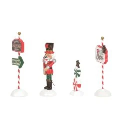 Department 56 Peppermint Panache - 4 Piece Set -Village Wonders Outlet li5zwldaps8lunuuhxiy
