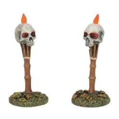 Department 56 Lamp Posts - Lit Nightmares (set Of 2)