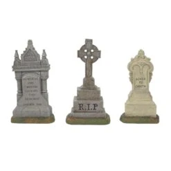 Department 56 Imposing Gravestone Monuments - 3 Piece Set