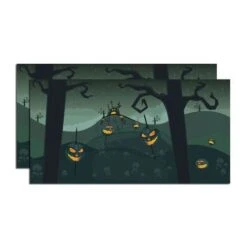 Department 56 Halloween Spooky Pumpkins Backdrop - 20 Inch - Set Of 2 -Village Wonders Outlet sosbleownw4khvrs9sb1