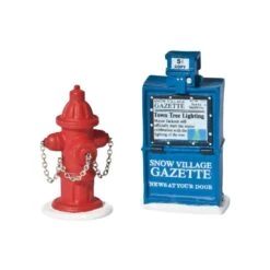 Department 56 Fire Hydrant And Newspaper Box
