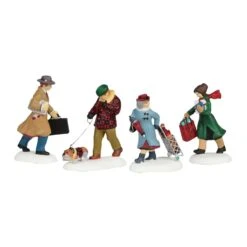 Department 56 Busy City Sidewalks - 4 Piece Set