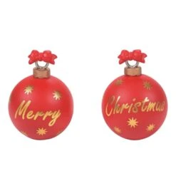 Department 56 Christmas Welcome Landscape Ornament - Set Of 2