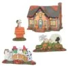 Department 56 Trick Or Treat Lane - Peanuts - 4 Piece Set