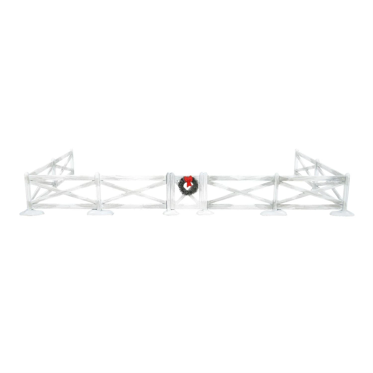 Department 56 White Crossbuck Fence Set 3 Department 56 White Crossbuck Fence Set - Image 3